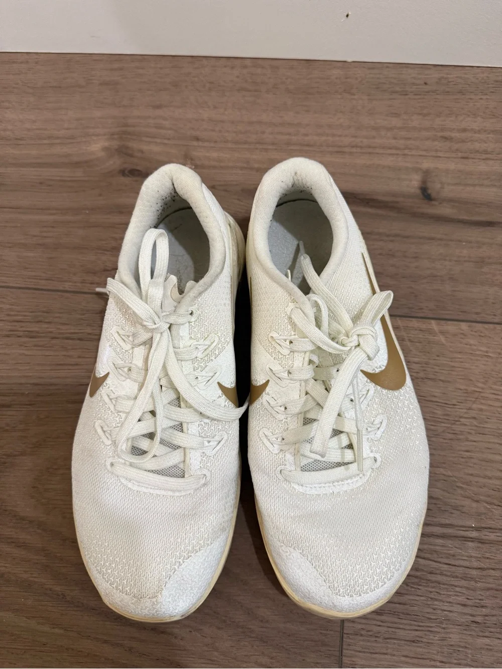 Nike Metcon Women’s Cream and Gold Training Shoes